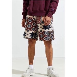 URBAN OUTFITTERS🔹 Fair Isle Sherpa Shorts